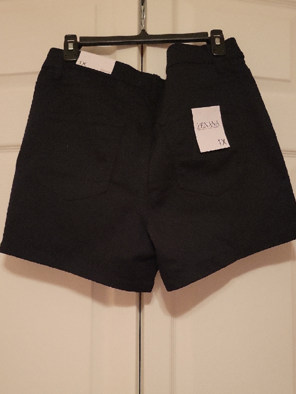 Zenana Black High-Rise Women's Shorts - Picture 4 of 4